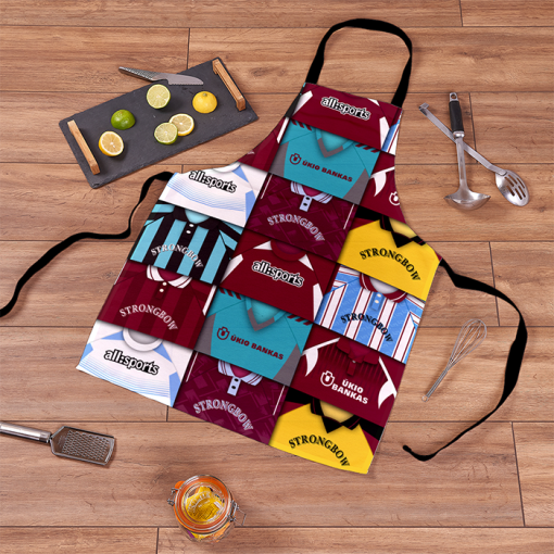 Hearts Retro Shirts Montage Apron Classic Kits - Image 2