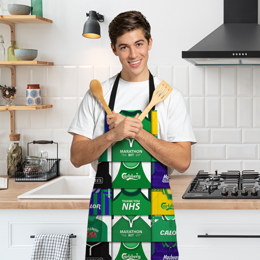Hibs Retro Shirts Montage Apron Classic Kits