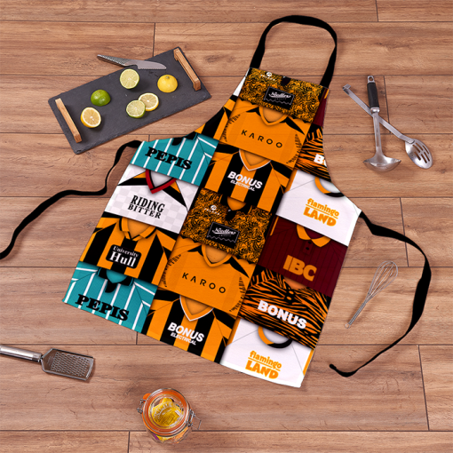 Hull City Retro Shirts Montage Apron Classic Kits - Image 2