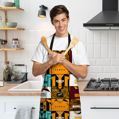 Hull City Retro Shirts Montage Apron Classic Kits