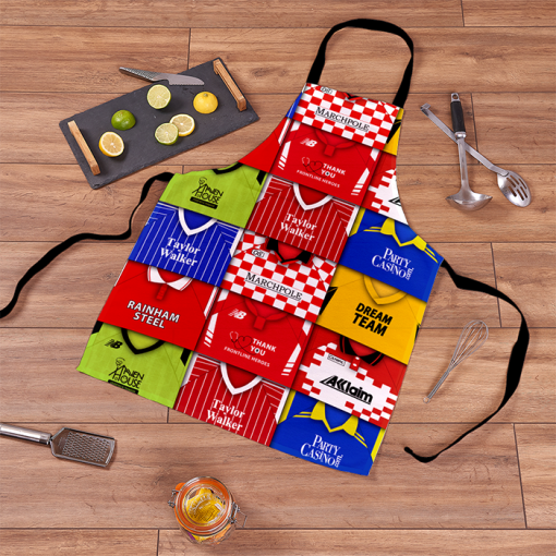 Leyton Orient Retro Shirts Montage Apron Classic Kits - Image 2