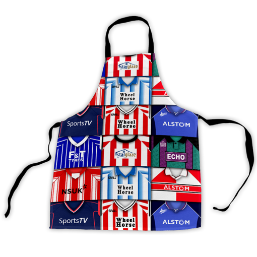 Lincoln City Retro Shirts Montage Apron Classic Kits - Image 3