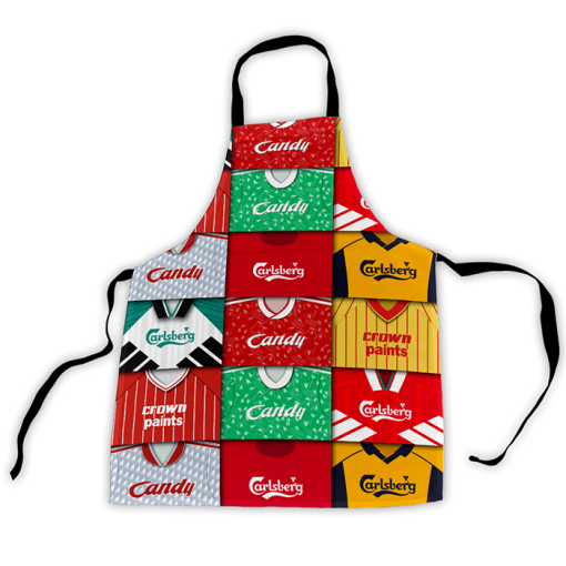 Liverpool Retro Shirts Montage Apron Classic Kits - Image 3
