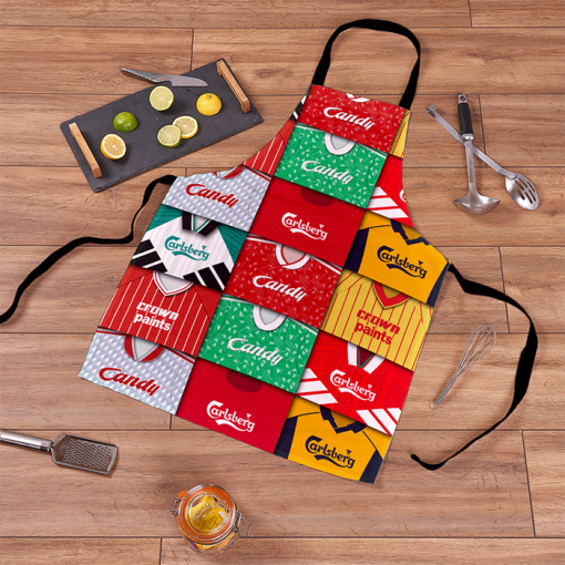 Liverpool Retro Shirts Montage Apron Classic Kits - Image 2
