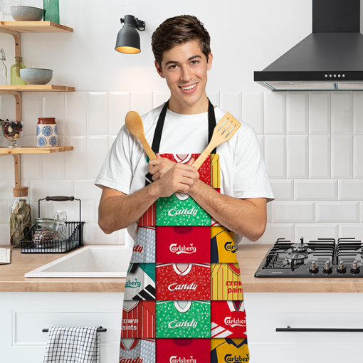 Liverpool Retro Shirts Montage Apron Classic Kits
