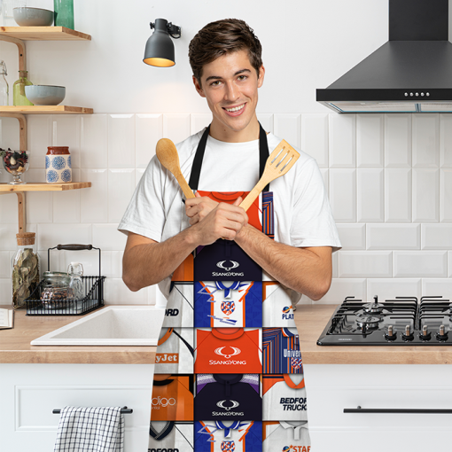 Luton Town Retro Shirts Montage Apron Classic Kits