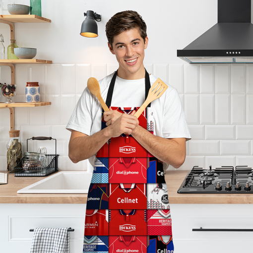 Middlesbrough Retro Shirts Montage Apron Classic Kits