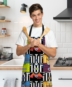 Newcastle Utd Retro Shirts Montage Apron Classic Kits