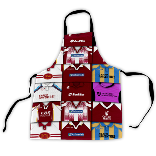 Northampton Retro Shirts Montage Apron Classic Kits - Image 3