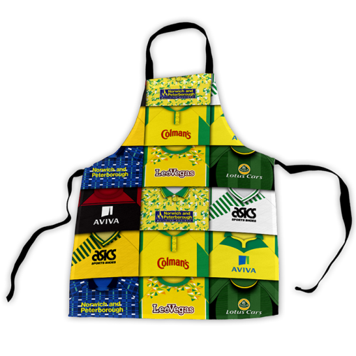 Norwich City Retro Shirts Montage Apron Classic Kits - Image 3