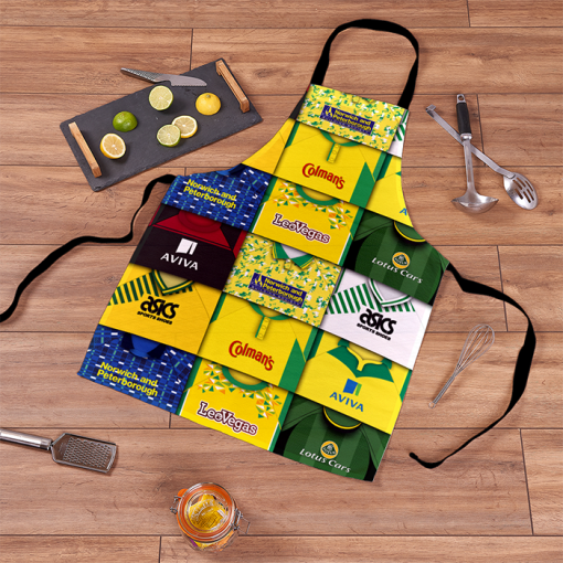 Norwich City Retro Shirts Montage Apron Classic Kits - Image 2