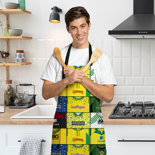 Norwich City Retro Shirts Montage Apron Classic Kits