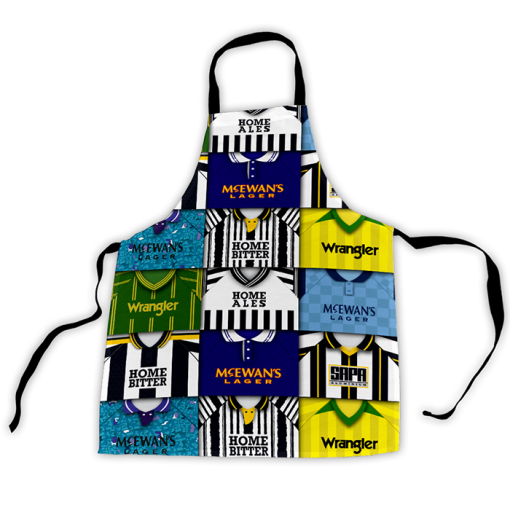 Notts County Retro Shirts Montage Apron Classic Kits - Image 3