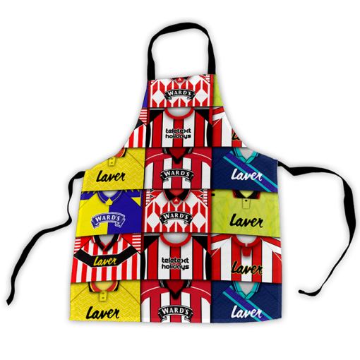 Sheffield Utd Retro Shirts Montage Apron Classic Kits - Image 3