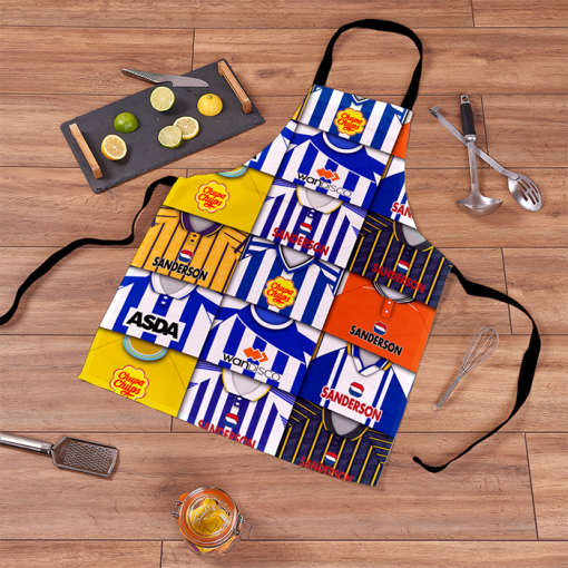 Sheffield Wed Retro Shirts Montage Apron Classic Kits - Image 2