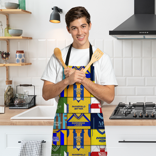 Mansfield Town Retro Shirts Montage Apron Classic Kits
