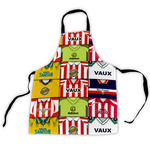 Sunderland Retro Shirts Montage Apron Classic Kits - Image 3