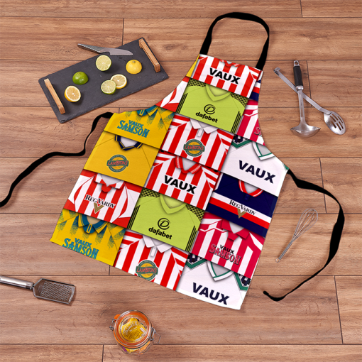 Sunderland Retro Shirts Montage Apron Classic Kits - Image 2