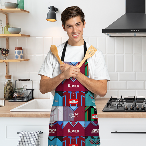 Aston Villa Retro Shirts Montage Apron Classic Kits