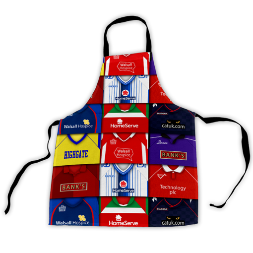 Walsall Retro Shirts Montage Apron Classic Kits - Image 3