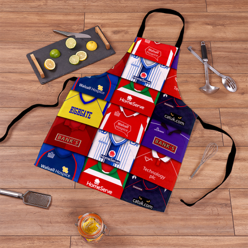Walsall Retro Shirts Montage Apron Classic Kits - Image 2