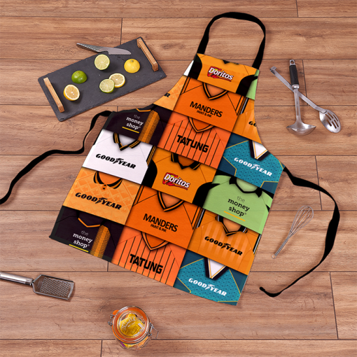 Wolves Retro Shirts Montage Apron Classic Kits - Image 2