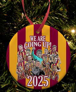 Bradford City Promoted 2024-25 Christmas Tree Decoration Bauble