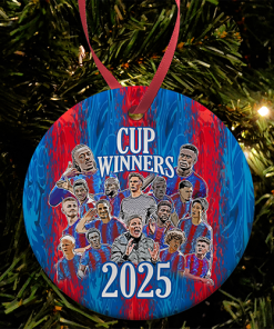 Crystal Palace Cup Winners 2025 Christmas Tree Decoration Bauble