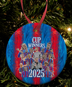 Crystal Palace Cup Winners 2025 Christmas Tree Decoration Bauble
