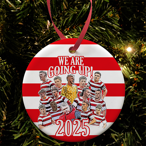 Doncaster Rovers Champions 2024-25 Christmas Tree Decoration Bauble