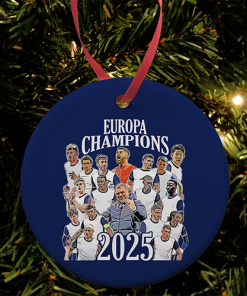 Spurs Champions Of Europa 2025 Christmas Tree Decoration Bauble