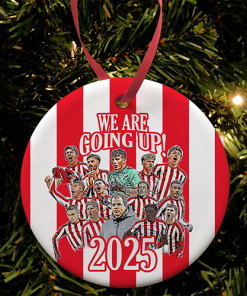 Sunderland Play Off Winners 2024/25 Christmas Tree Decoration Bauble Design 1