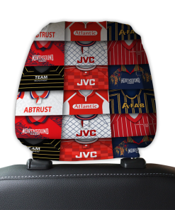 Aberdeen Retro Football Shirts Montage Car Headrest Covers