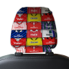 Charlton Retro Football Shirts Montage Car Headrest Covers