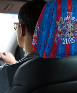 Crystal Palace Cup Winners 2025 Car Headrest Covers Football Gifts