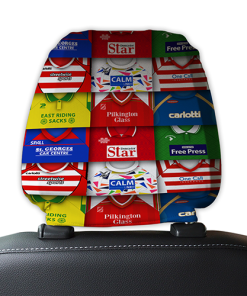 Doncaster Rovers Retro Football Shirts Montage Car Headrest Covers