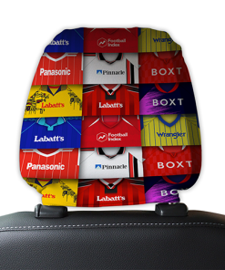 Forest Retro Football Shirts Montage Car Headrest Covers