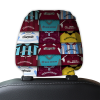 Hearts Retro Football Shirts Montage Car Headrest Covers