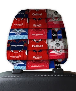 Middlesbrough Retro Football Shirts Montage Car Headrest Covers