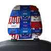 Rangers Retro Football Shirts Montage Car Headrest Covers
