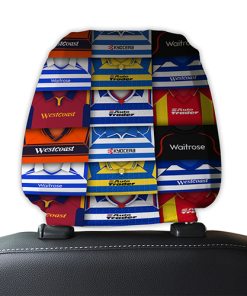 Reading Retro Football Shirts Montage Car Headrest Covers