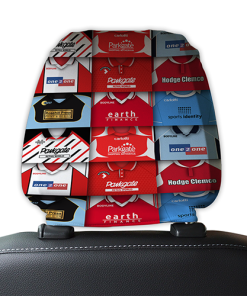 Rotherham Retro Football Shirts Montage Car Headrest Covers