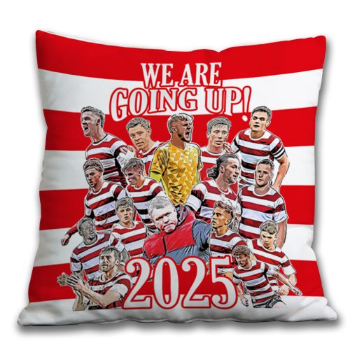 Doncaster Champions We Are Going Up 2025 Jumbo Football Cushion