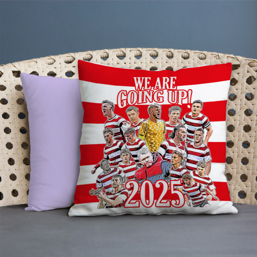 Doncaster Champions We Are Going Up 2025 Jumbo Football Cushion - Image 2