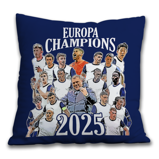 Spurs Europa Champions Of Europa Winners 2025 Jumbo Football Cushion Design 1 - Image 2
