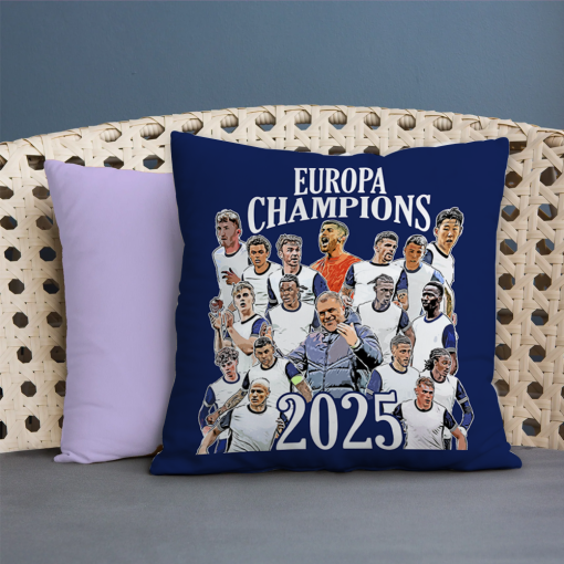 Spurs Europa Champions Of Europa Winners 2025 Jumbo Football Cushion Design 1
