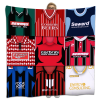 Bournemouth Classic Kits Montage Retro Shirt Fleece Blanket / Throw