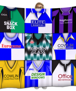 Bristol Rovers Classic Kits Montage Retro Shirt Fleece Blanket / Throw