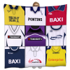 Preston Classic Kits Montage Retro Shirt Fleece Blanket / Throw