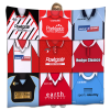 Rotherham Classic Kits Montage Retro Shirt Fleece Blanket / Throw